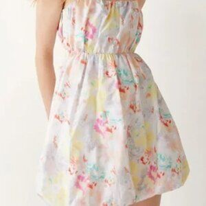 & Other Stories Printed Bubble Mini Dress